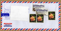 Enveloppe Cover Brief Par Avion Timbres Non Affranchis - Storia Postale