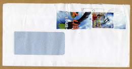 Enveloppe Cover Brief Par Avion Timbres Non Affranchis - Brieven En Documenten