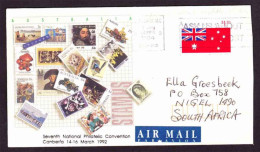 Australia On Cover To South Africa - 1992 (1994) - Seventh National Philatelic Convention, Flags - Covers & Documents