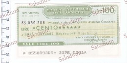 BANCA CATTOLICA DEL VENETO - COIN  - MINIASSEGNI - [10] Cheques Y Mini-cheques