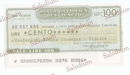 BANCA CATTOLICA DEL VENETO - TRIESTE - MINIASSEGNI - [10] Cheques Y Mini-cheques