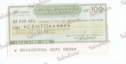 BANCA CATTOLICA DEL VENETO - Ass Commercianti UDINE - MINIASSEGNI - [10] Checks And Mini-checks