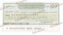 BANCA CATTOLICA DEL VENETO - Ass Commercianti VENEZIA - MINIASSEGNI - [10] Chèques