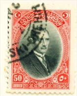 TURKEY  -  1929  Pictorial Definitive  50k  Used As Scan - Usati