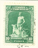 TURKEY  -  1929  Pictorial Definitive  10p  Used As Scan - Usados