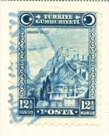 TURKEY  -  1929  Pictorial Definitive  121/2k  Used As Scan - Gebraucht