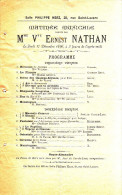 1896 - 20 Rue Saint-Lazare à Paris 9ème - Salle Philippe Herz Programme - FRANCO DE PORT - Sports & Tourisme