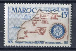 Timbre** De 1955 "Centenaire Du Rotary International "  (YT 344) - Neufs