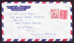 Cuba On Cover To South Africa - 1960 - Antonia MAceo 1917, Communications Palace 1957 - Cartas & Documentos