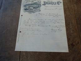 Filature Et Tissage Mécanique  Document Du 14/08/1921 - Kleidung & Textil