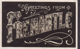 Australia PPC Greetings From Freemantle FREEMANTLE 1912 To Denmark T-Cancel TAXE Real Photo (2 Scans) - Fremantle