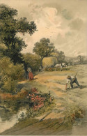 Agriculture - Attelages - Attelage De Chevaux - Arts - Peintures Et Tableaux -  état - Other & Unclassified