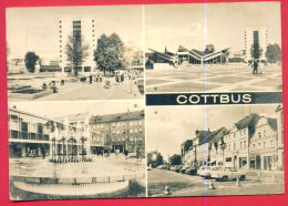 160469 / COTTBUS ( CHOSEBUZ ) - HOCHHAUS ,  MILCH  MOCCA BAR , SPRINGBRUNNEN ,  ALTNARKT -  USED  Germany Deutschland - Cottbus