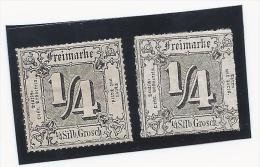 2 Timbres Allemagne Tour Et Taxis N°14, Neufs Avec Charnière - Ungebraucht