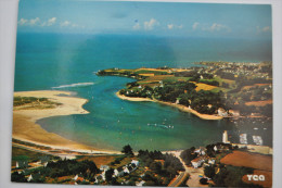 L ESTUAIRE DE LA LAITA LA PLAGE ET LE PORT DU BAS POULDU PHOTO  Y .R CAOUDAL - Guidel