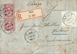 R Brief   Eich - Perlen             1892 - Storia Postale