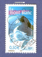 VARIÉTÉS 2003  N°  3602  LE MONT BLANC  14 . 6 . 2004 PHOSPHORESCENTE OBLITÉRÉ YVERT TELLIER 0.70 € - Gebruikt