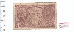 5 Lire Regno D'italia - Banconota Banknote - Italië– 5 Lire