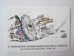 93 Seine Saint Denis Les Pavillons Sous Bois Exposition Internationale Des 4 Cercles  1997 Illustrateur - Les Pavillons Sous Bois