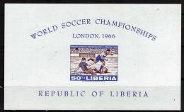 LIBERIA    BF 37  * *   NON DENTELE  Cup 1966     Football  Soccer  Fussball - 1966 – Inglaterra