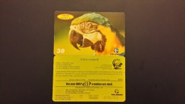 Brasil-serie Aves 2-arara-caninde-4/10-used Card - Parrots