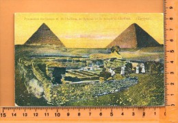PYRAMIDES: Cheops Et Cheffren, Le Sphynx Et Le Temple De Cheffren - Piramiden