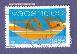 2002  N° 3493  POUR VACANCES 1.8.2002  OBLITERE YVERT TELLIER 0.50 € - Usati