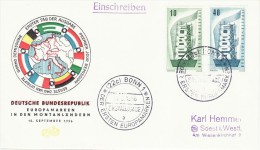 GERMANY 1956 EUROPA CEPT FDC - 1956