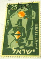 Israel 1965 Jewish New Year 25pr - Used - Gebruikt (zonder Tabs)