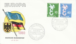 GERMANY 1958 EUROPA CEPT FDC / BONN 1 C / - 1958