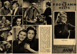 Das Programm Von Heute   -  "Die Kellnerin Anna"  -  Mit Winnie Markus  -  Kino-Programmblatt Ca. 1938 - Revistas