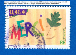 * 2003  N°  3540  MERCI  PHOSPHORESCENTE   OBLITÉRÉ YVERT TELLIER 0.50 € - Used Stamps