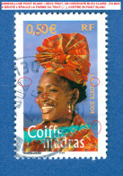 2004  N°  3650  COIFFE  MADRAS  PHOSPHORESCENTE   OBLITÉRÉ YVERT TELLIER 0.70 € - Used Stamps