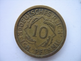 10 REICHSPFENNIG 1925 F - 10 Rentenpfennig & 10 Reichspfennig