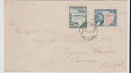 RN036/ RHODESIEN -  Entdeckung Der Victoria Fälle 1855, FDC Nach Brasilien 15.6.55 (Brief,  Cover, Lettre) - Northern Rhodesia (...-1963)