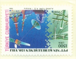 TURKEY  -  1990  Ministry Of Posts  1500l   Unmounted Mint - Neufs