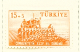 TURKEY  -  1958  Republic Anniversary  15+5k   Mounted/Hinged Mint - Nuovi