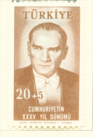 TURKEY  -  1958  Republic Anniversary  20+5k   Mounted/Hinged Mint - Ungebraucht