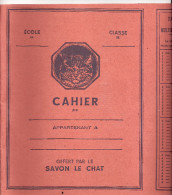 PROTEGE -CAHIER.   OFFERT  PAR  LE  SAVON  LE  CHAT - Book Covers