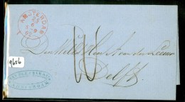 HANDGECHREVEN BRIEF Uit 1862 Van AMSTERDAM Naar DELFT * FIRMASTEMPEL  (9656) - Covers & Documents