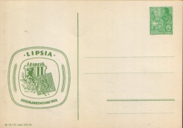 Germany/DDR - Postcard Unused - PP 416 -  Leipzig Briefmarkenschau 1956 Privatganzsachen Code ( III 18 112 LpG 545 56) - Private Postcards - Mint