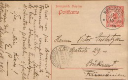 German States / Bayern - Postcard Circulated 1910 - P 84 /01(10) 10 Pfennig - Other & Unclassified