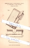 Original Patent - H. Hage In Schluckenau / Sluknov Und Sohland A. D. Spree , 1884 , Cigarren-Etui - Sigarenkokers