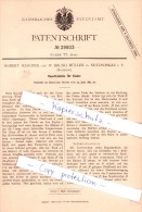 Original Patent - R. Hascher Und W. B. Müller In Netzschkau I. V. , Sachsen , 1884 , !!! - Vogtland