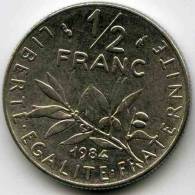 France 1/2 Franc 1984 GAD 429 KM 931.1 - 1/2 Franc