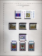 Liechtenstein **- X-1993 - Annata Completa, MNH. Su Fogli Marini  3 Scan. - Annate Complete