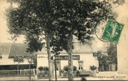 CPA 58 LUCENAY LES AIX 1915 Hotel Chaumas  Plan Rare - Autres & Non Classés