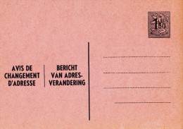 AP - Entier Postal - Carte Postale Avis De Changement D´adresse N° 15 - Chiffre Sur Lion Héraldique - 1,50 C Gris - FN - Adressenänderungen