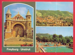 161692 / Freyburg - Unstrut - ( Kr. Nebra ) POOL Swimming , MONUMENT , PANORAMA - Germany Deutschland Allemagne Germania - Freyburg A. D. Unstrut