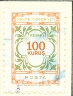 TURKEY  -  1971  Officials  100k  Used As Scan - Oblitérés